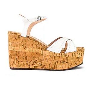 Schutz Bellini Wedge Sandal, white 6